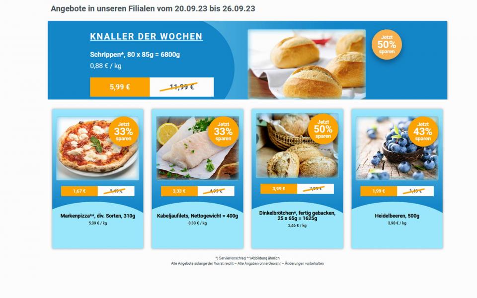Angebote Werbung ab  20. September 2023 bei frostKauf - Ihr Tiefkühl-Discount - Biesdorf, Weißenhöher Straße, Biesdorf aus Berlin