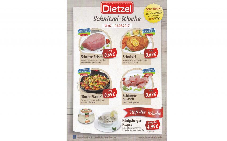 ab 31.07.2017 Angebote der Fleischerei Dietzel - Netto, Turmstraße, Innenstadt aus Halle (Saale) 1