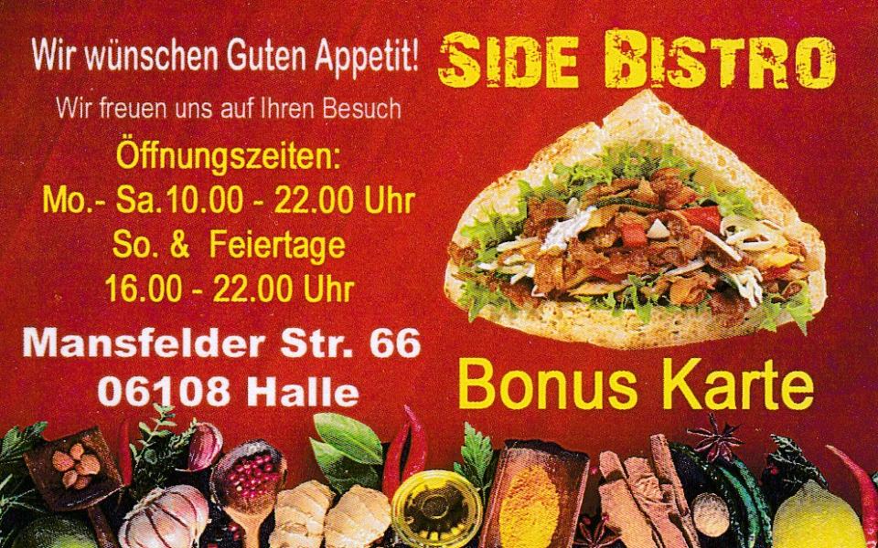 SIDE BISTRO - Döner Pizza Mansfelder Straße 66 aus Halle (Saale)