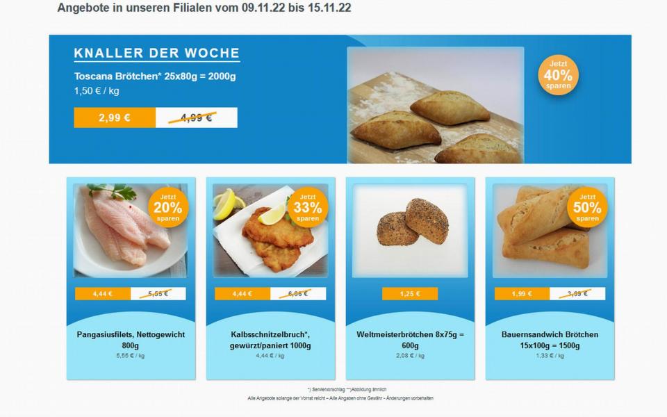 Angebote Werbung ab 09. November 2022 bei frostKauf - Ihr Tiefkühl-Discount, Großer Marktweg, Rückmarsdorf aus Leipzig