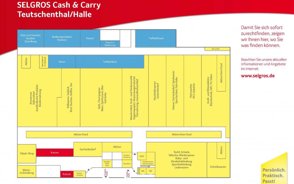 SELGROS Cash & Carry, Am Gewerbepark II aus Teutschenthal