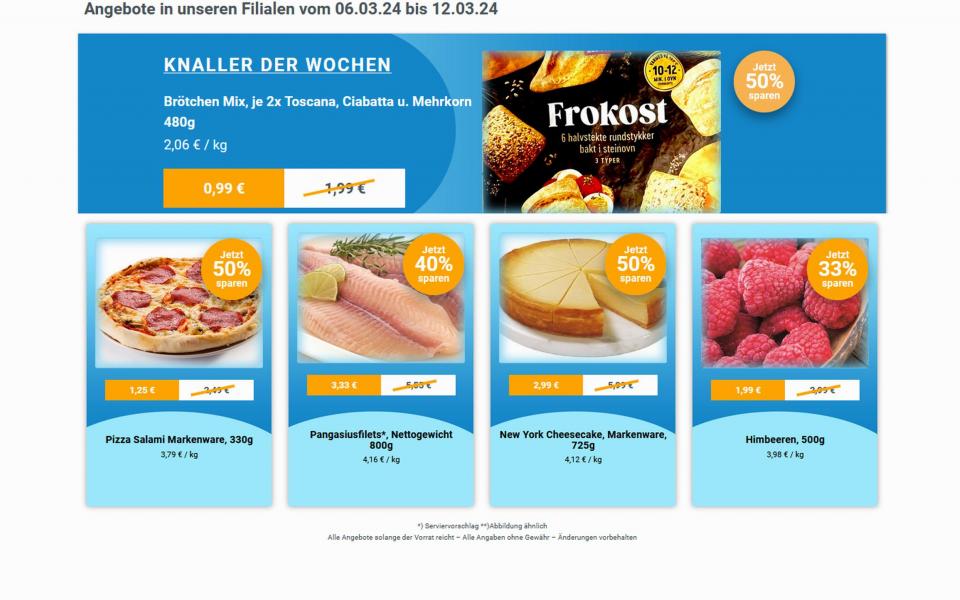 Angebote Werbung ab 06. März 2024 bei frostKauf - Ihr Tiefkühl-Discount - Biesdorf, Weißenhöher Straße, Biesdorf aus Berlin