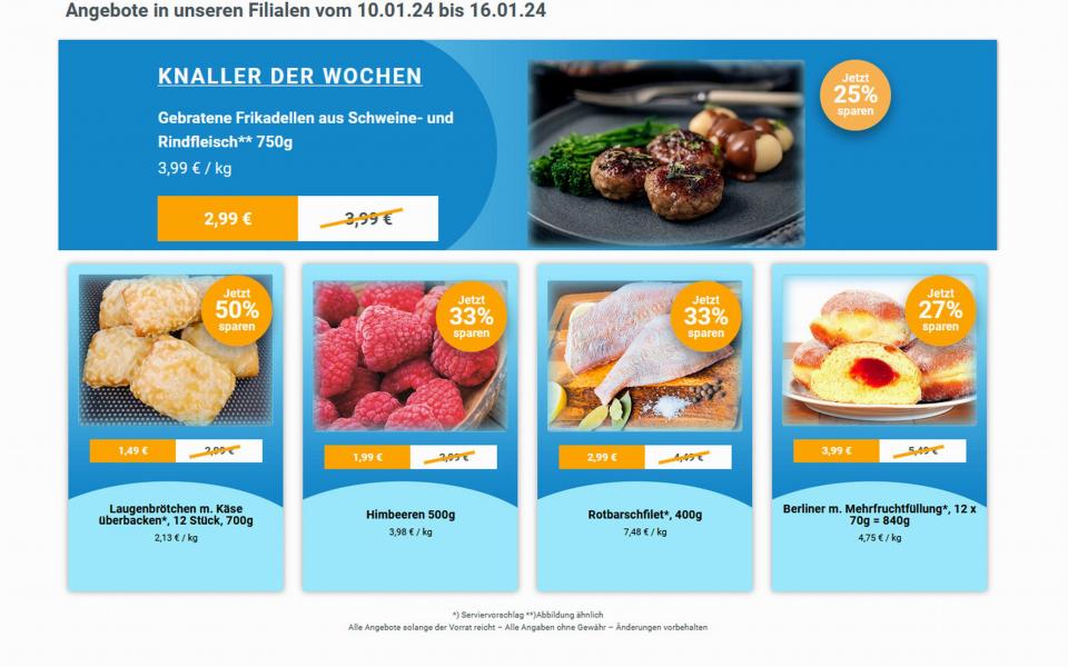 Angebote Werbung ab 10. Januar 2024 bei frostKauf - Ihr Tiefkühl-Discount – Bruckdorf, Deutsche Grube, Kanena-Bruckdorf aus Halle (Saale)