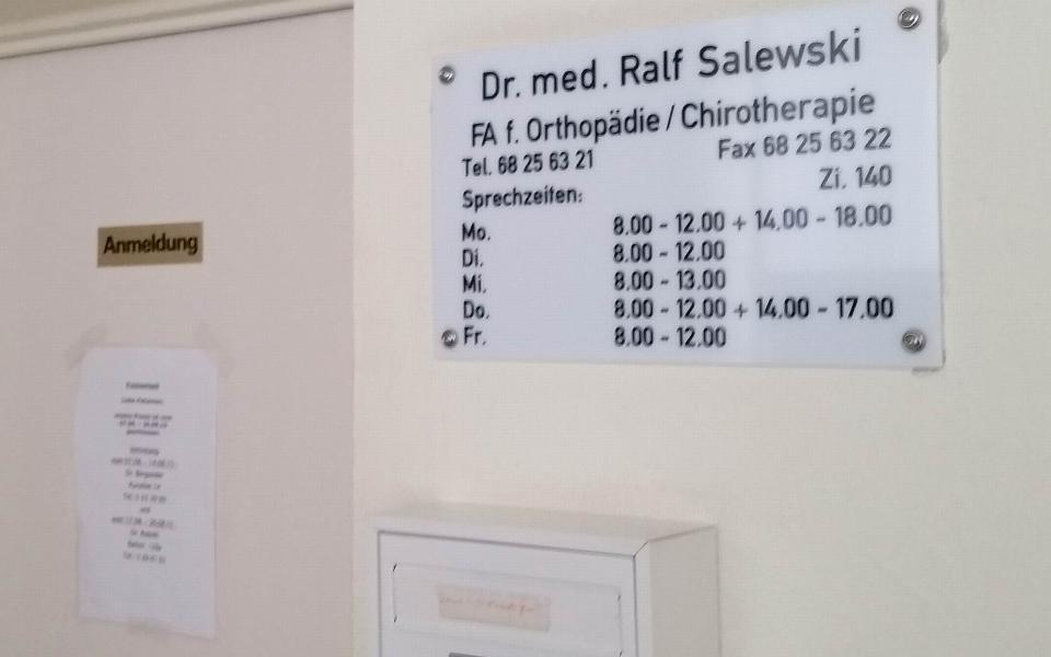 Dr. med. Ralf Salewski - Orthopäde Gesundheitszentrum Neustadt aus Halle (Saale) 2