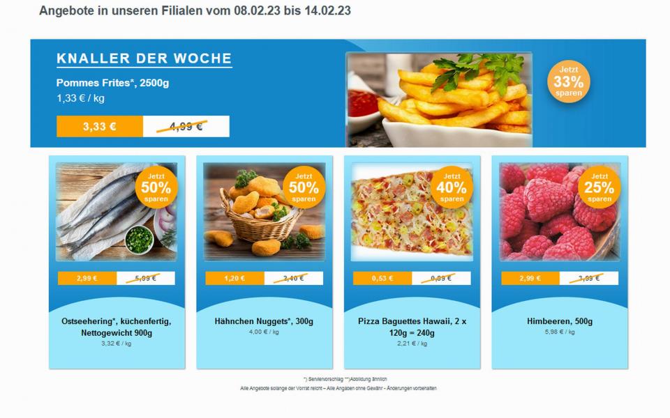 Angebote Werbung ab 08.Februar 2023 frostKauf - Ihr Tiefkühl-Discount – Bruckdorf, Deutsche Grube, Kanena-Bruckdorf aus Halle (Saale)