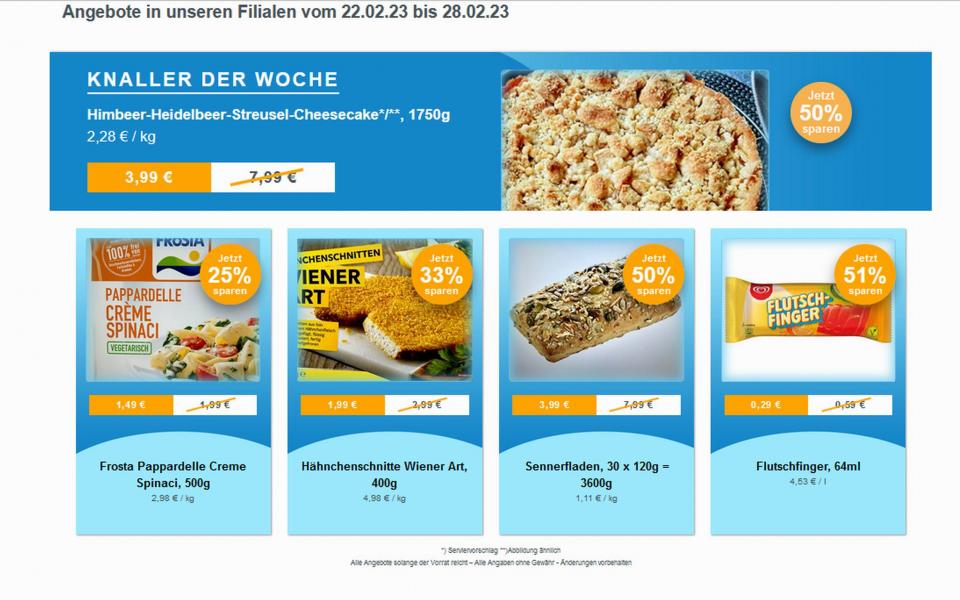 Angebote Werbung ab 22. Februar 2023 frostKauf - Ihr Tiefkühl-Discount, Großer Marktweg, Rückmarsdorf aus Leipzig