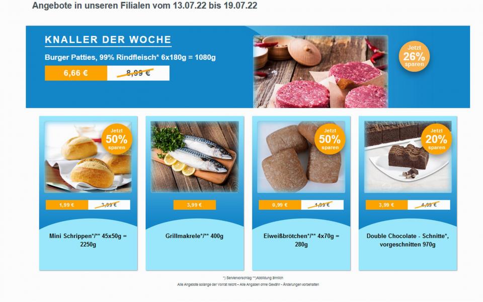 Werbung Angebote ab 13. Juli 2022 frostKauf - Ihr Tiefkühl-Discount, Großer Marktweg, Rückmarsdorf aus Leipzig