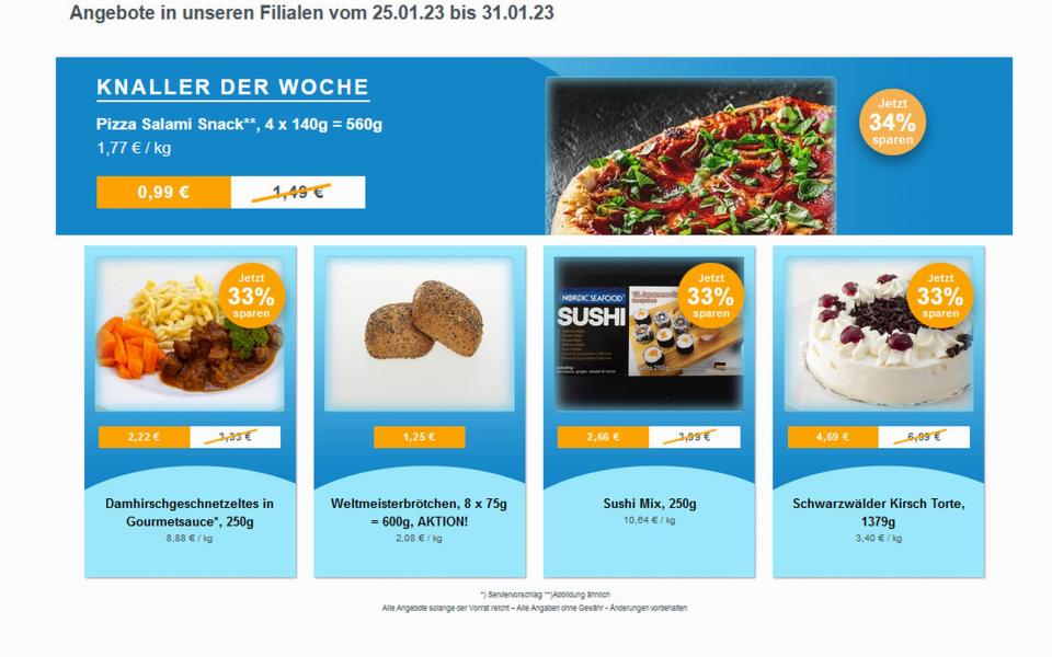 Angebote Werbung ab 25. Januar 2023 Frostkauf – Ihr Tiefkühl-Discount, Berliner Allee aus Hohenwarsleben