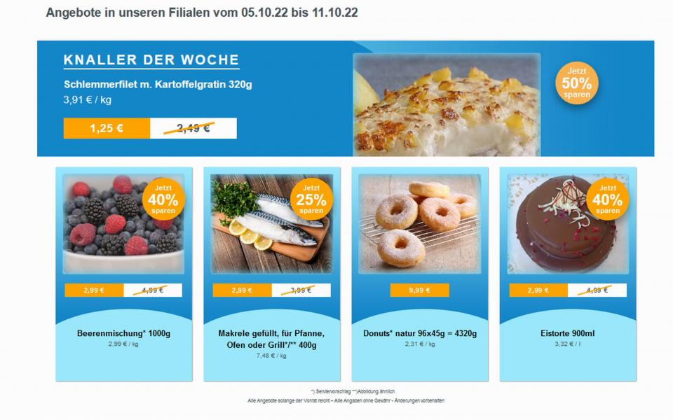 Angebote Werbung ab 05. Oktober 2022 bei frostKauf - Ihr Tiefkühl-Discount, Großer Marktweg, Rückmarsdorf aus Leipzig