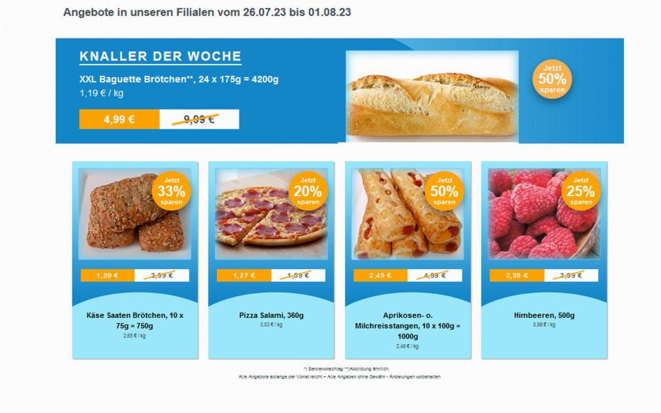 Angebote Werbung ab 26 Juli 2023 bei Frostkauf – Ihr Tiefkühl-Discount, Berliner Allee aus Hohenwarsleben