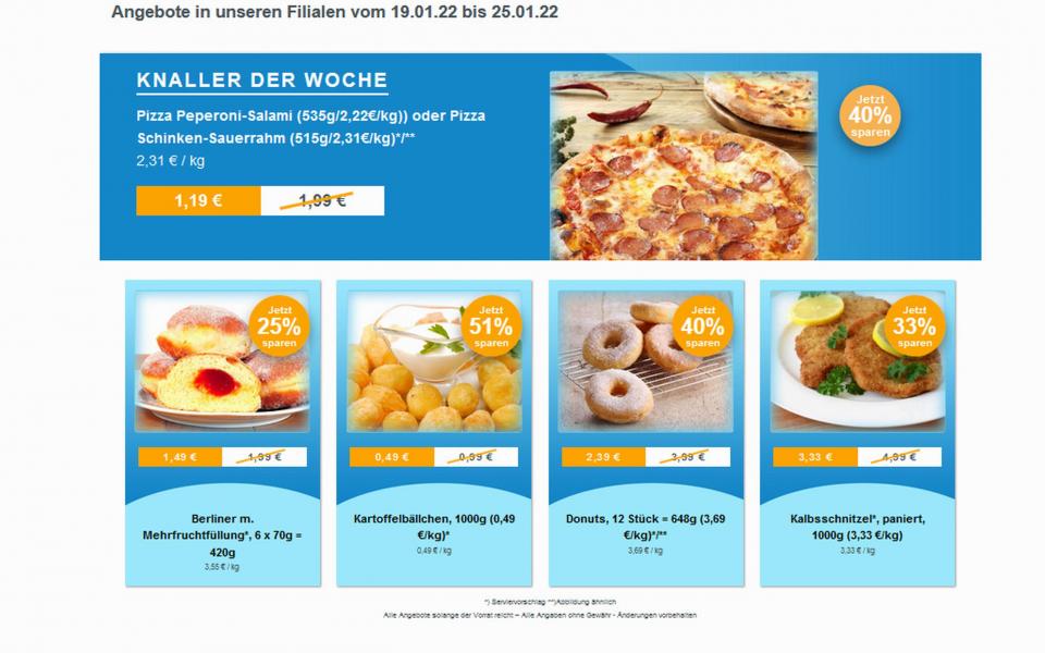Angebote Werbung 19. Januar 2022 Frostkauf – Ihr Tiefkühl-Discount, Berliner Allee aus Hohenwarsleben