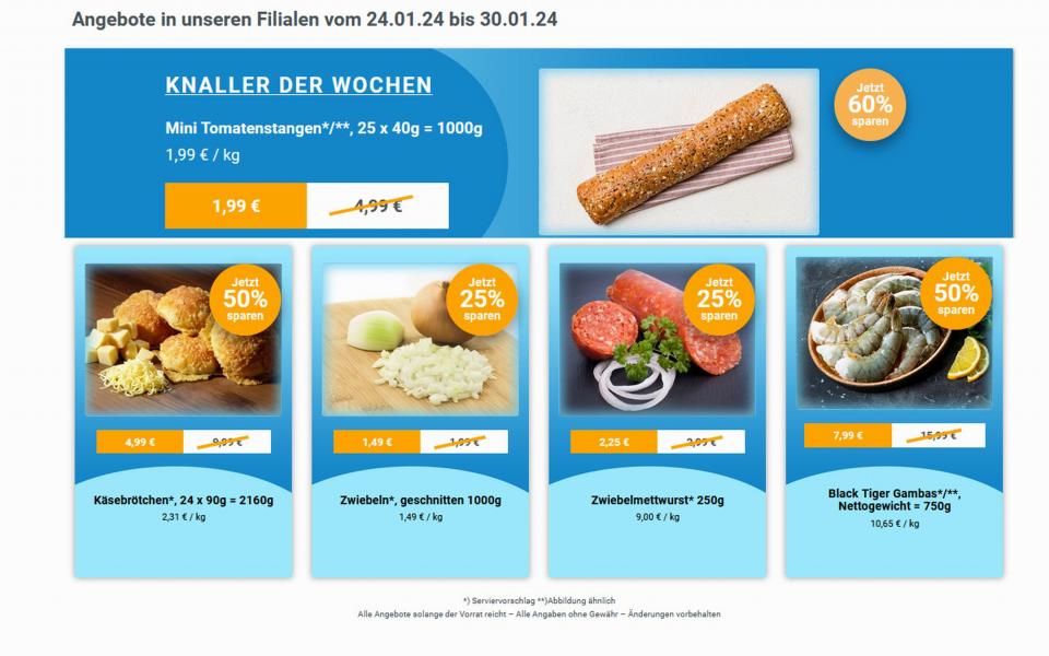 Angebote Werbung ab 24. Januar 2024 bei frostKauf - Ihr Tiefkühl-Discount - Britz Süd, Fritz-Reuter-Allee, Britz Süd aus Berlin