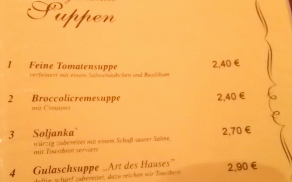 Speiskarte vom Gasthof & Hotel Neumann in Hohenmölsen