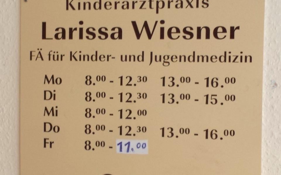 Dipl.-Med. Larissa Wiesner -  FÄ für Kinder- und Jugendmedizin, Falladaweg, Westliche Neustadt aus Halle (Saale)