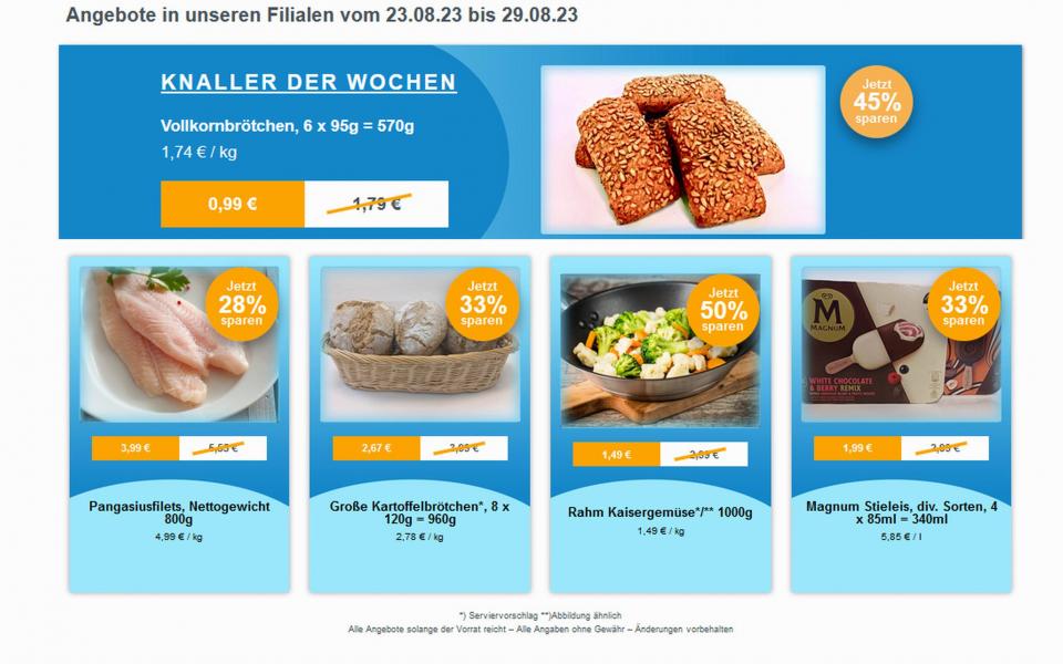 Angebote Werbung ab 23 August 2023 bei Frostkauf – Ihr Tiefkühl-Discount, Berliner Allee aus Hohenwarsleben