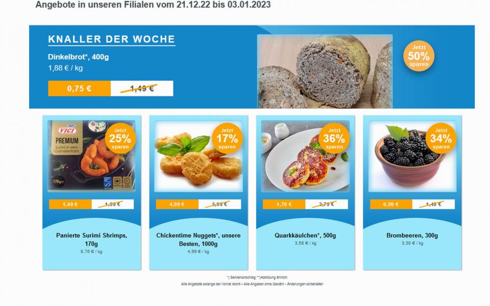 Angebote Werbung ab 21.Dezember 2022 frostKauf - Ihr Tiefkühl-Discount - Britz Süd, Fritz-Reuter-Allee, Britz Süd aus Berlin