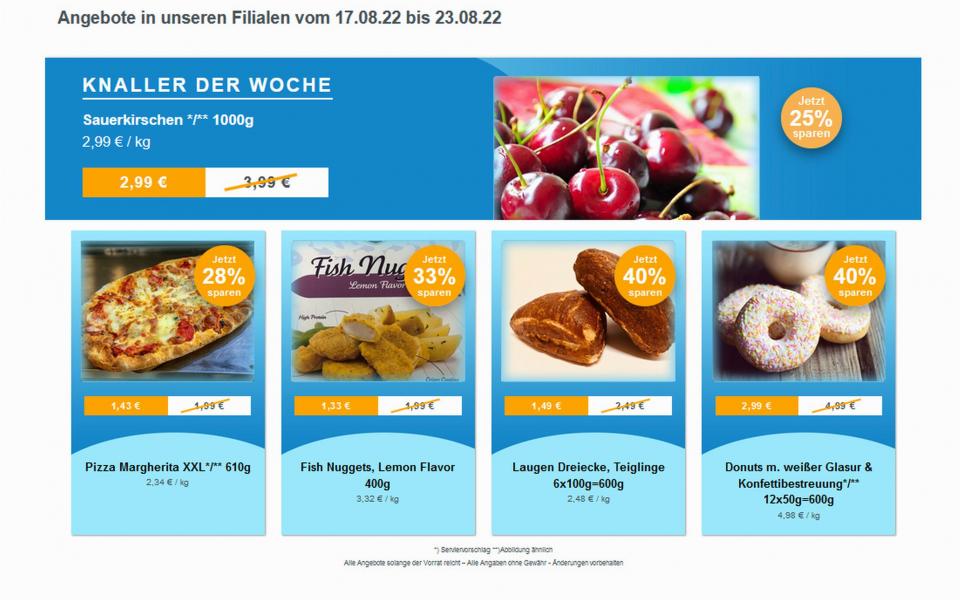 Werbung Angebote ab 17. August 2022 frostKauf - Ihr Tiefkühl-Discount, Großer Marktweg, Rückmarsdorf aus Leipzig