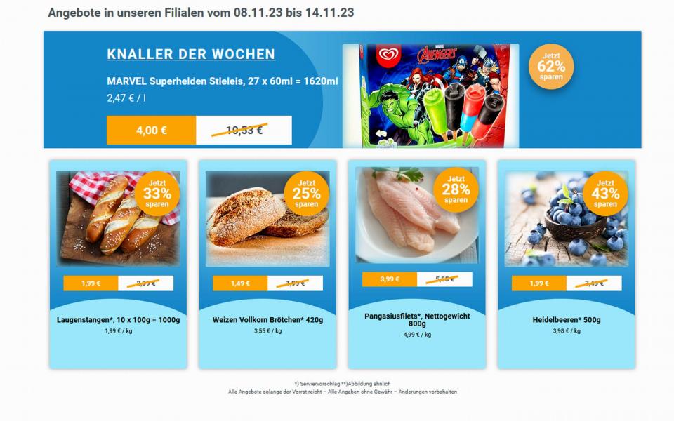 Angebote Werbung ab 08. November 2023 bei Frostkauf – Ihr Tiefkühl-Discount, Berliner Allee aus Hohenwarsleben
