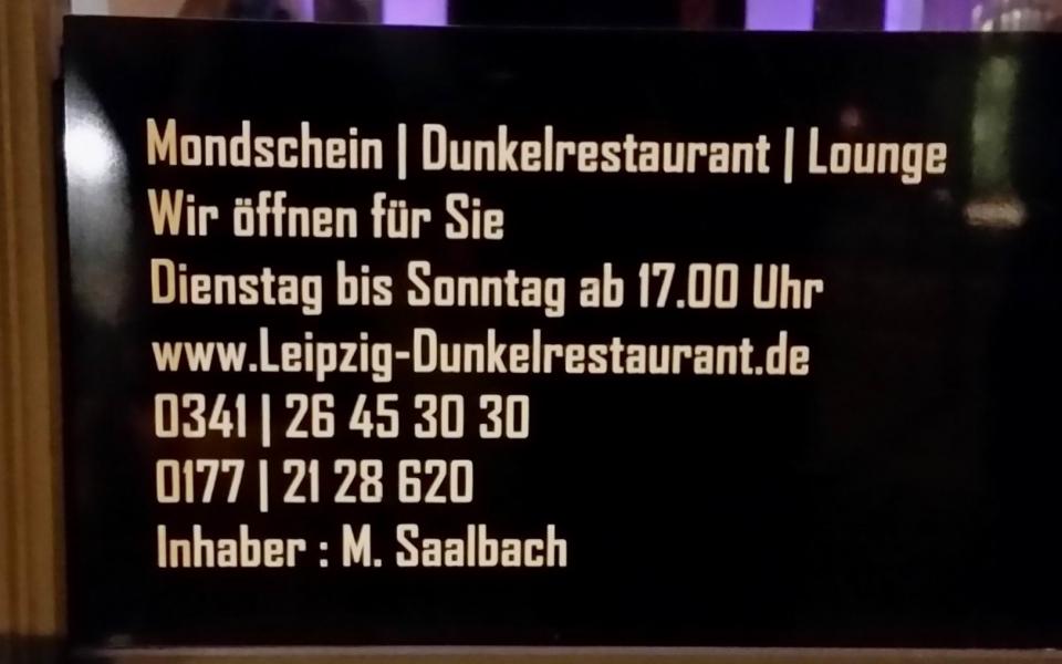 Mondschein - Dunkelrestaurant & Lounge aus Leipzig 1