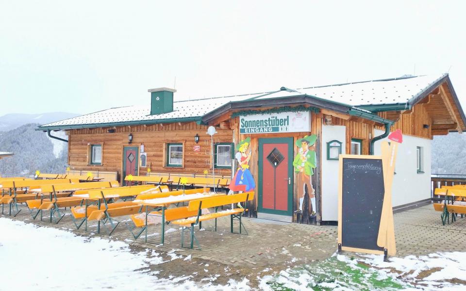 Skihütte und Restaurant Sonnenstüberl aus Schladming Rohrmoss