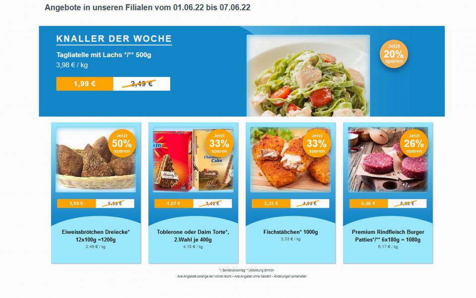 Werbung Angebote ab 01. Juni 2022 bei frostKauf - Ihr Tiefkühl-Discount, Großer Marktweg, Rückmarsdorf aus Leipzig