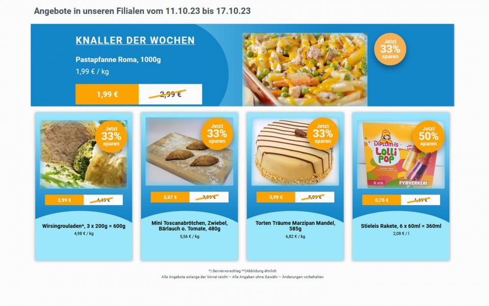 Angebote Werbung ab  11. Oktober 2023 bei Frostkauf – Ihr Tiefkühl-Discount, Berliner Allee aus Hohenwarsleben