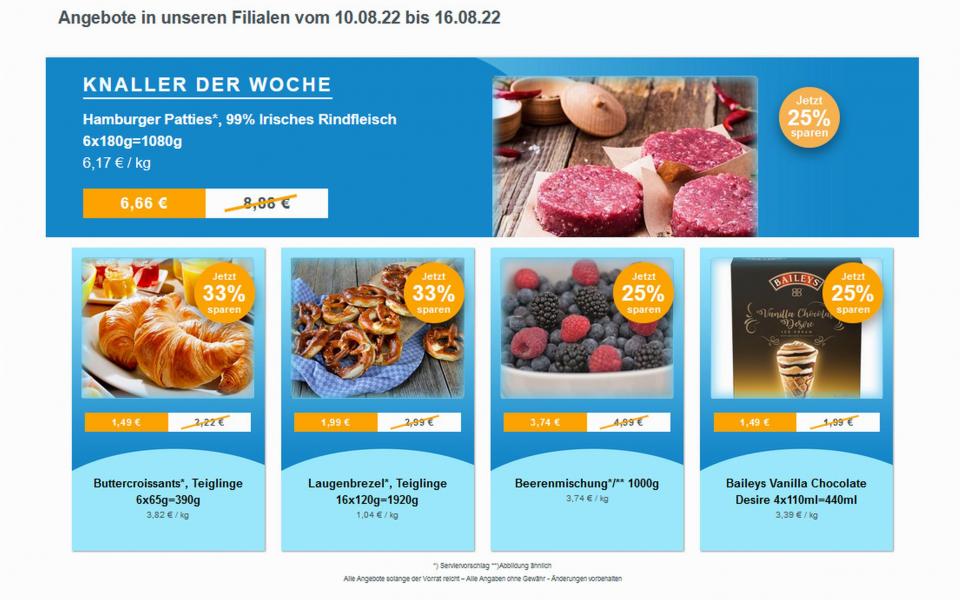 Werbung Angebote ab 10. August 2022 frostKauf - Ihr Tiefkühl-Discount, Großer Marktweg, Rückmarsdorf aus Leipzig