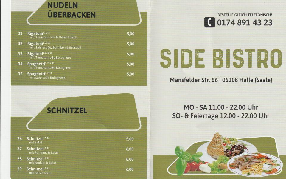 SIDE BISTRO - Döner Pizza, Mansfelder Straße, Stadtmitte aus Halle (Saale) 4