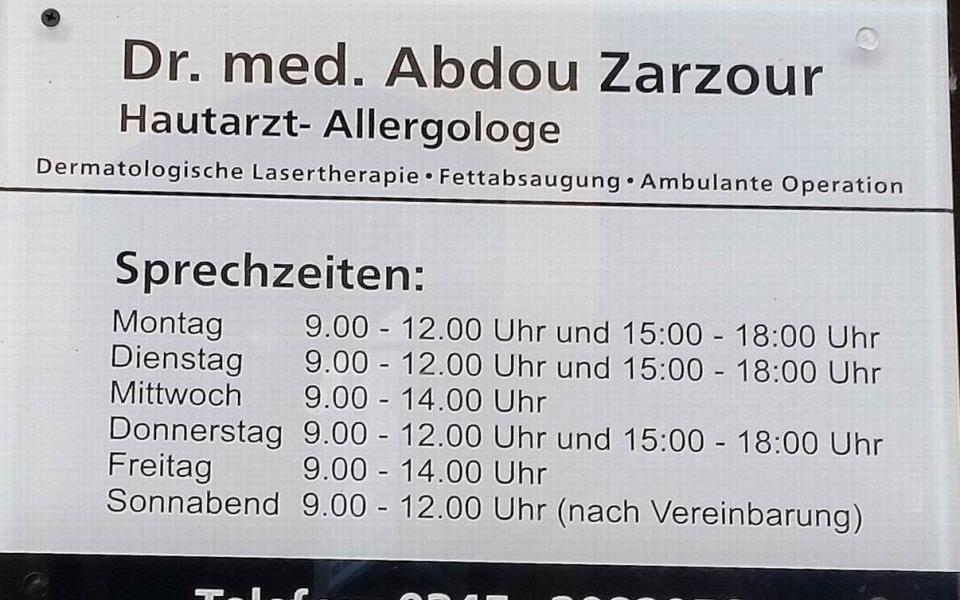 Dr. med. Abdou Zarzour Hautarzt aus Halle (Saale)