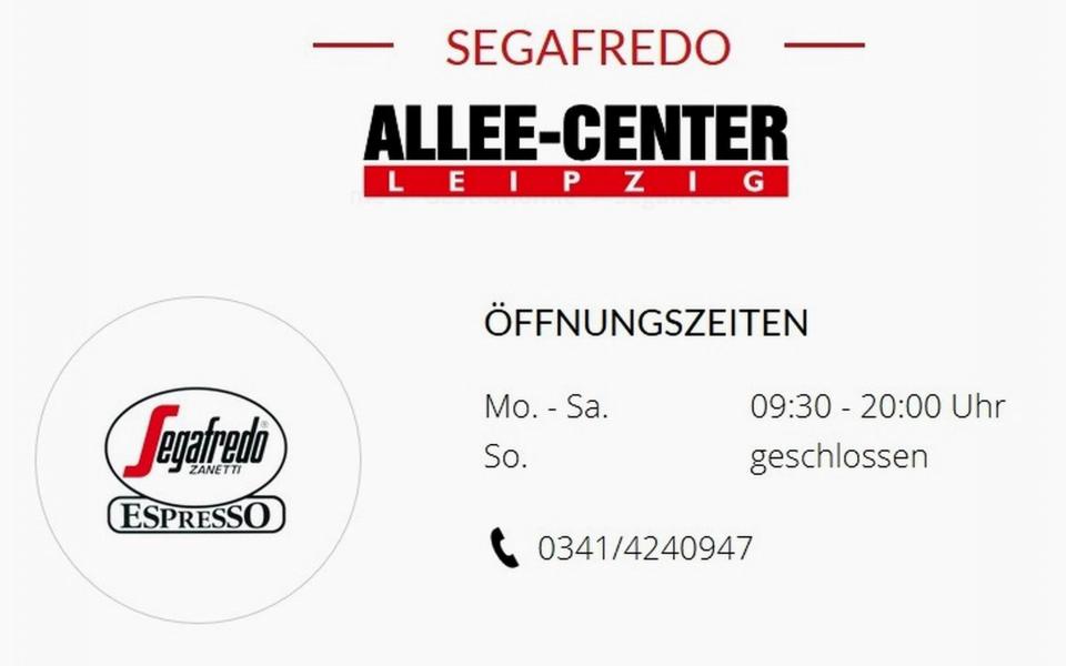 Segafredo Espresso Bar - Allee Center, Ludwigsburger Straße, Grünau-Mitte aus Leipzig