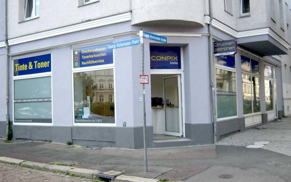 ConpiX-tintenshop,Georg-Schumann-Platz, Innenstadt aus Halle (Saale)