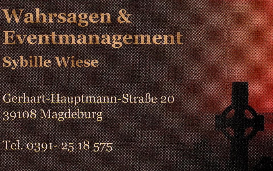 Kartenlegerin Sybille Wiese, Gerhart-Hauptmann-Straße aus Magdeburg 3