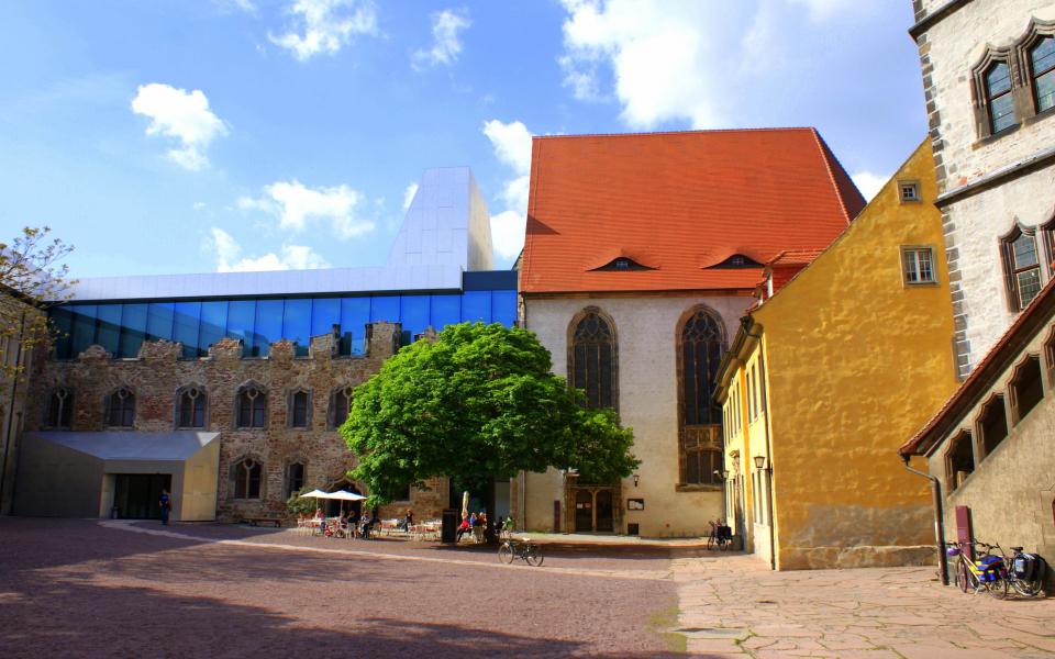 Turm Moritzburg, Friedemann-Bach-Platz, Stadtmitte aus Halle (Saale)