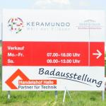 KERAMUNDO - Welt der Fliesen, Zscherbener Landstraße, Versorgungsgebiet aus Halle (Saale)