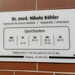 Dr. med. Nikola Köhler - Internistin aus Halle (Saale)