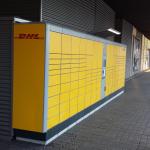 DHL Paketstation neben dem Briefkasten in der Mansfelder Straße  aus Halle (Saale)