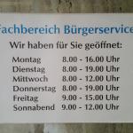 Öffnungszeiten der Bürgerservicestelle amMarktplatz 1 in Halle (Saale)